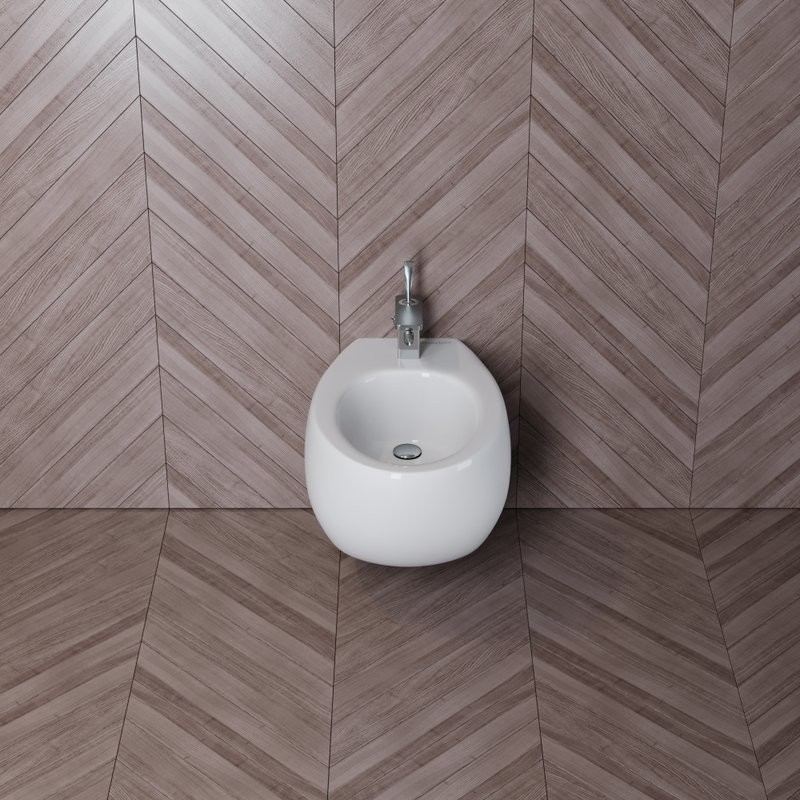 Биде подвесное Sanita luxe Ringo BD.WH/Ringo/C/WHT.G/S1 глянцевое белое