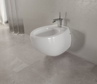 Биде подвесное Sanita luxe Ringo BD.WH/Ringo/C/WHT.G/S1 глянцевое белое