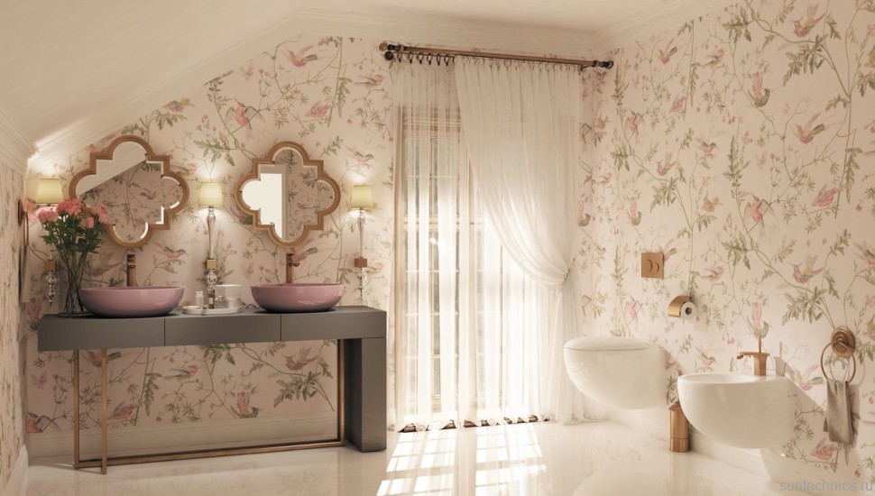 Биде подвесное Sanita luxe Ringo BD.WH/Ringo/C/WHT.G/S1 глянцевое белое