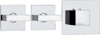 Термостатический смеситель встраиваемый Bossini Rectangular 2 Outlets LP Z033203 для ванны с душем, хром
