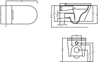 Умный унитаз подвесной Hatria H-Smart Y9D301