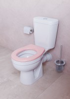 Детский унитаз-компакт Santek Алькор 1WH501847 белый, сиденье розовое