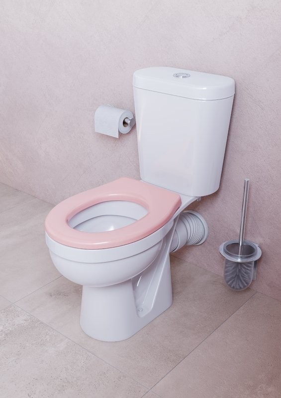 Детский унитаз-компакт Santek Алькор 1WH501847 белый, сиденье розовое