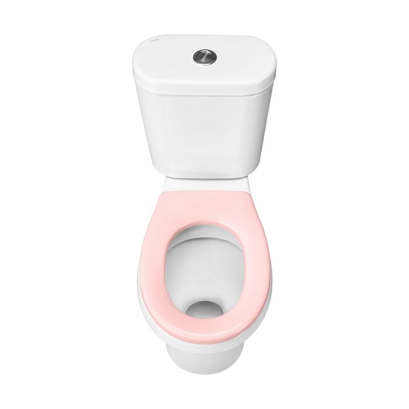 Детский унитаз-компакт Santek Алькор 1WH501847 белый, сиденье розовое