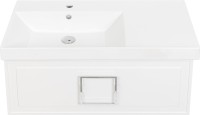 Мебель для ванной комнаты La Fenice Cubo 90 L белая, ручка хром