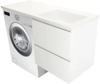 Тумба с раковиной Эстет Dallas Luxe 130 подвесная, 2 ящика R