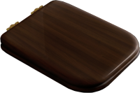 Унитаз-компакт напольный Kerasan Waldorf бачок 418101, орех, с микролифтом, петли бронза