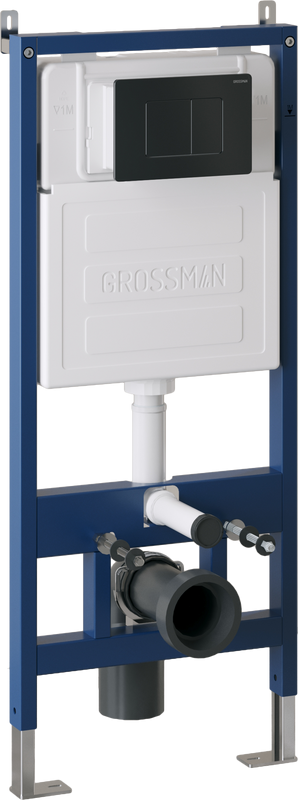 Кнопка смыва Grossman Classic черная матовая