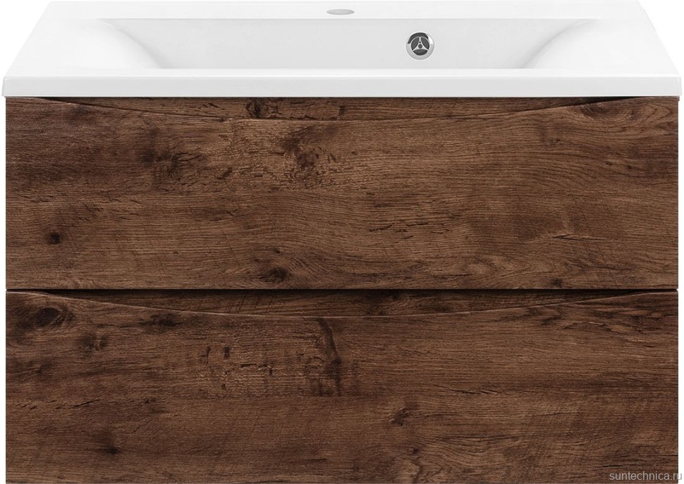 Тумба с раковиной Vincea Mia 75 темный дуб