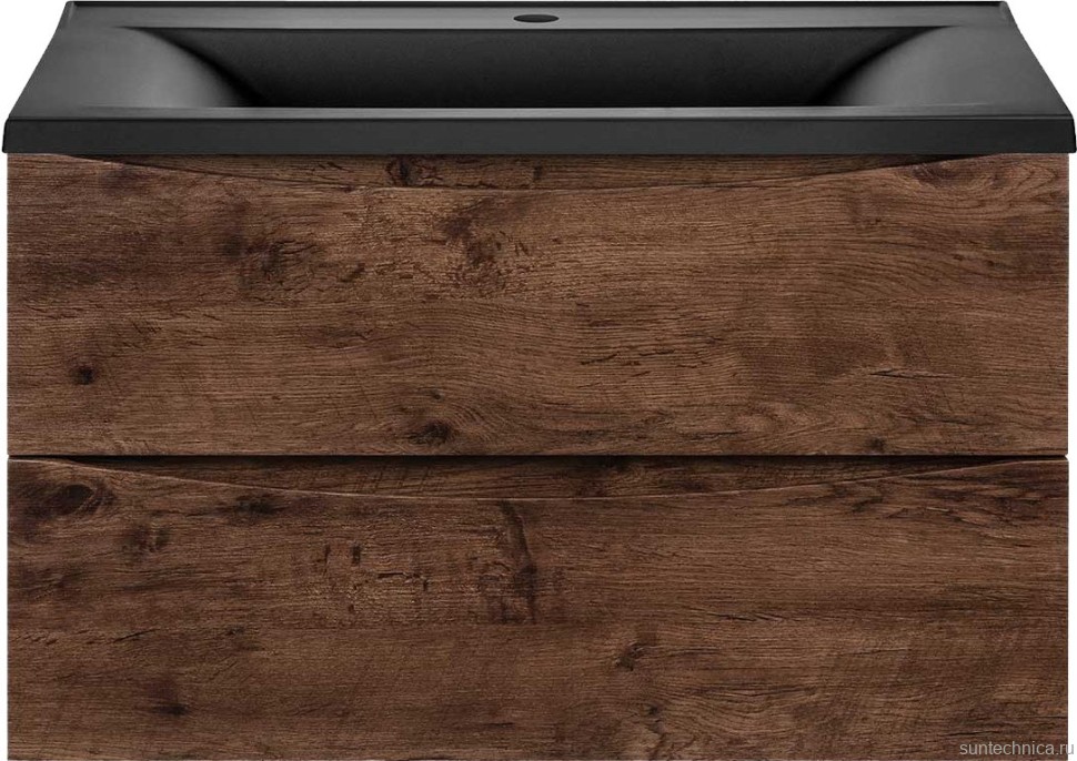 Тумба с раковиной Vincea Mia 75 темный дуб