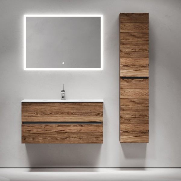 Мебель для ванной комнаты Sancos Urban 100 дуб чарльстон, белая раковина CN7003