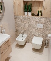 Система инсталляции для унитазов Lavinia Boho RelFix 77010005 4 в 1 с кнопкой смыва, глянцевый белый