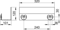Полка Keuco Universal 24952370000 черная, для душа