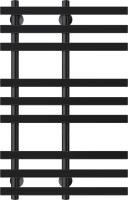 Полотенцесушитель водяной Secado Понтида 3 80x50 см, матовый черный, лесенка