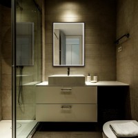 Зеркало Abber See AG6110SC-0.65 65х90 см, с подсветкой, черное