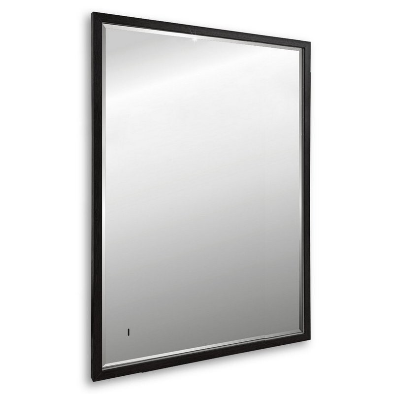 Зеркало Abber See AG6110SC-0.65 65х90 см, с подсветкой, черное