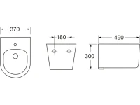 Биде подвесное Ceramicanova Moments CN3004 Биде подвесное Ceramicanova Moments CN3004
