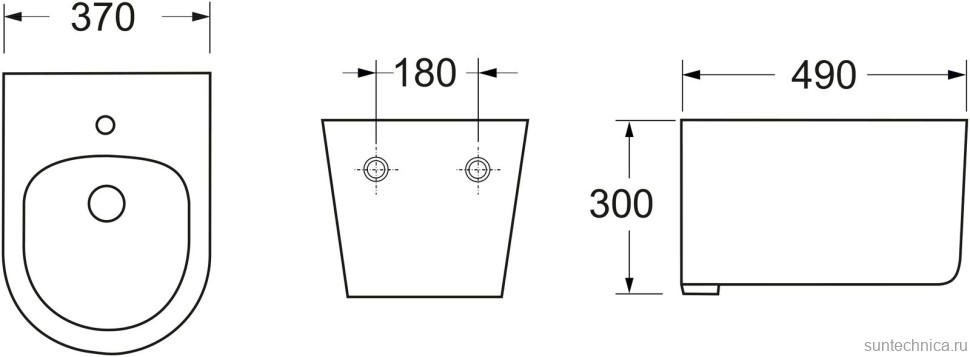 Биде подвесное Ceramicanova Moments CN3004