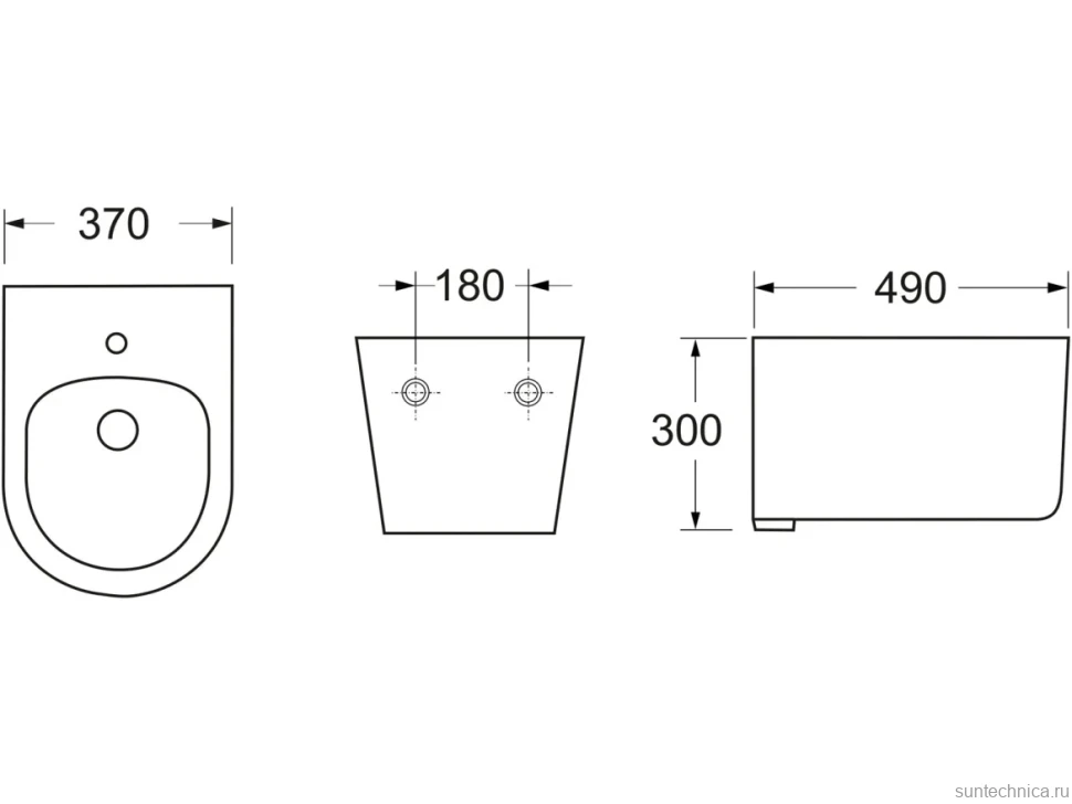 Биде подвесное Ceramicanova Moments CN3004