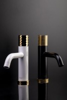 Смеситель для раковины Boheme Stick 121-BG.2 black touch gold