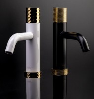 Смеситель для раковины Boheme Stick 121-BG.2 black touch gold