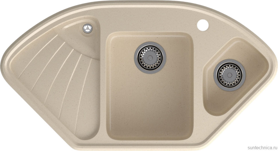 Мойка кухонная GranFest Corner C-1040E кашемир