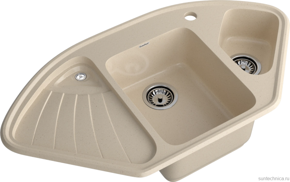 Мойка кухонная GranFest Corner C-1040E кашемир