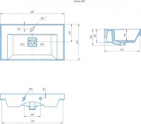 Тумба с раковиной Aqwella Vancouver 80 подвесная, белая