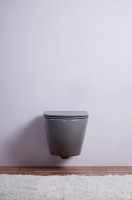 Унитаз подвесной Esbano Azalea ESUPAZALGM серый матовый