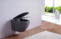 Унитаз подвесной Esbano Azalea ESUPAZALGM серый матовый