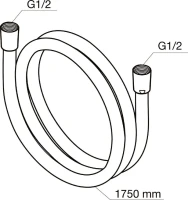 Душевой шланг AM.PM F0400164 Душевой шланг AM.PM F0400164