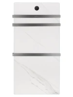 Полотенцесушитель электрический Wonzon & Woghand WW-A503-GM белый мрамор, темный графит