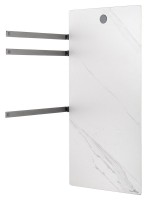 Полотенцесушитель электрический Wonzon & Woghand WW-A503-GM белый мрамор, темный графит