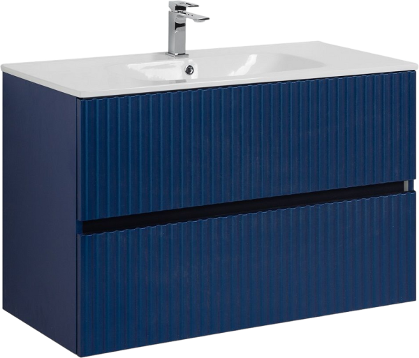 Тумба с раковиной Art&Max Torino 90 подвесная, сапфир