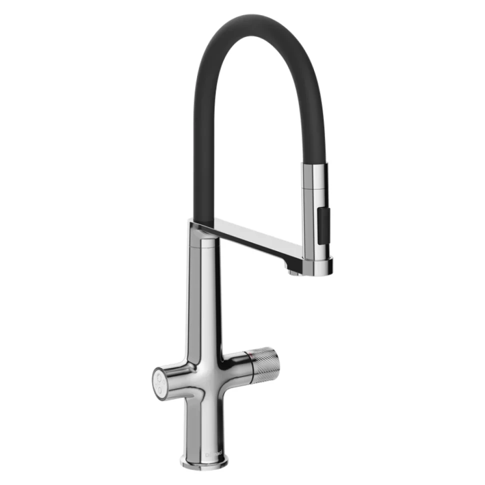 Смеситель для кухни Domaci Римини D569223CR с гибким изливом, хром