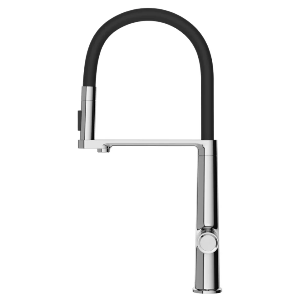 Смеситель для кухни Domaci Римини D569223CR с гибким изливом, хром