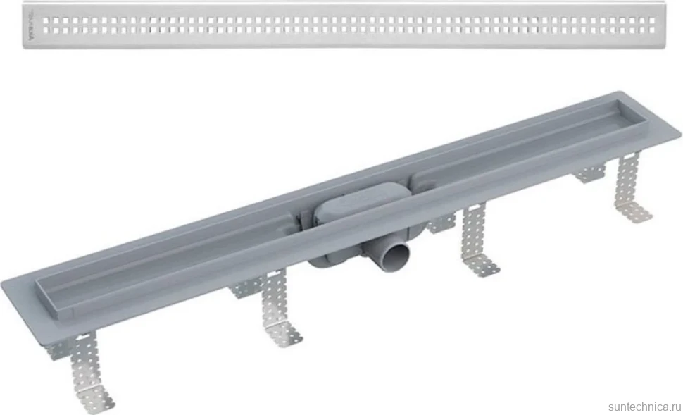 Душевой трап (лоток) AlcaPlast APZ9-Simple 850 с решеткой и опорами