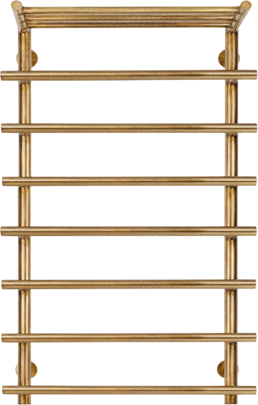 Полотенцесушитель водяной Secado Турин 1 СП 100х50х60 100x60 см, бронза, лесенка, латунь, с полкой