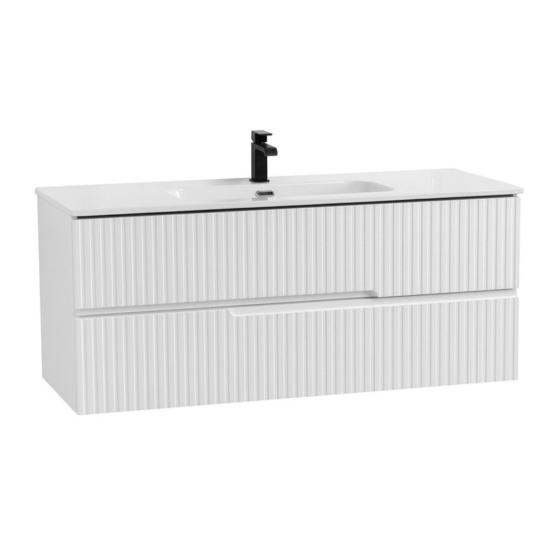 Мебель для ванной комнаты Cezares Duet 120 bianco opaco, раковина Cezares CZR-8095-120