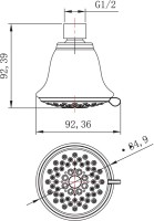 Верхний душ Lemark LM8043C