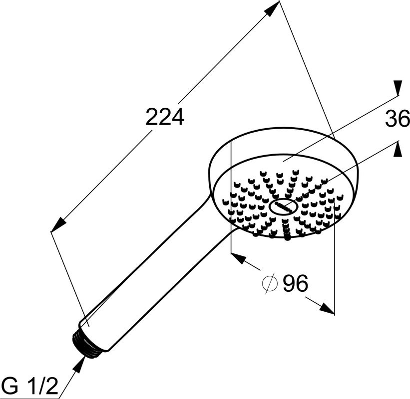 Душевая лейка Kludi Logo 6810005-00 хром