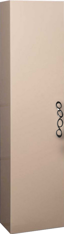 Шкаф пенал для ванной Armadi Art NeoArt капучино с ручкой Wave хром