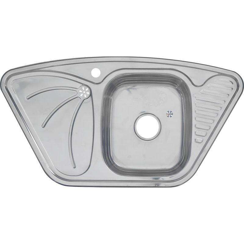 Мойка кухонная Melana 9550A 0,8/180 серебристая