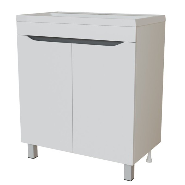 Тумба д/ванной "Лайн-70"  под раковину Марго-70 (MIXLINE)  (ПВХ)