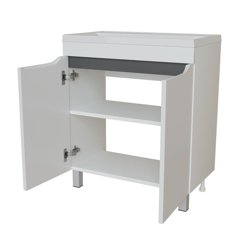 Тумба д/ванной "Лайн-70"  под раковину Марго-70 (MIXLINE)  (ПВХ)