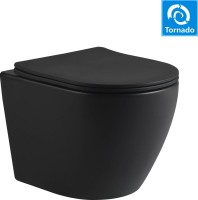 Унитаз подвесной SantiLine SL-5025MB безободковый, с микролифтом, система смыва Tornado
