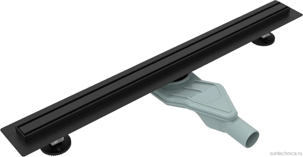Душевой трап (лоток) Esbano Slim Side 60 cм, матовый черный