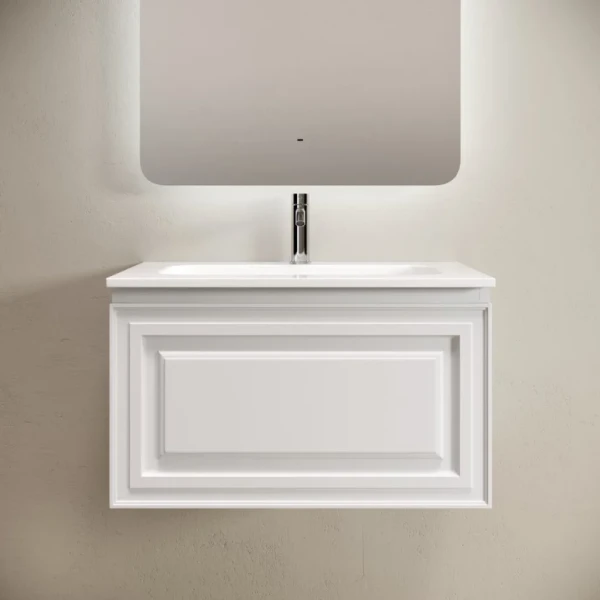 Тумба с раковиной Sancos Very 70 подвесная, bianco, раковина CN7031
