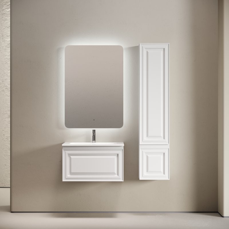 Тумба с раковиной Sancos Very 70 подвесная, bianco, раковина CN7031