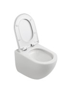Унитаз подвесной SantiLine SL-5025Z с микролифтом, белый